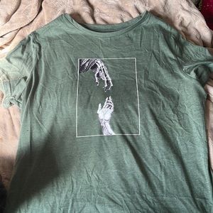 Olive Green Graphic Tee